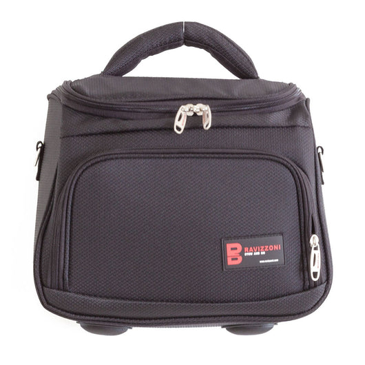 Beauty Borsa in Poliestere con Tracolla e Tasche Ravizzoni EGO Nero