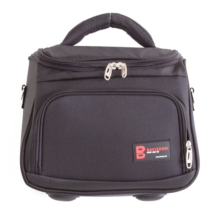 Beauty Borsa in Poliestere con Tracolla e Tasche Ravizzoni EGO Nero