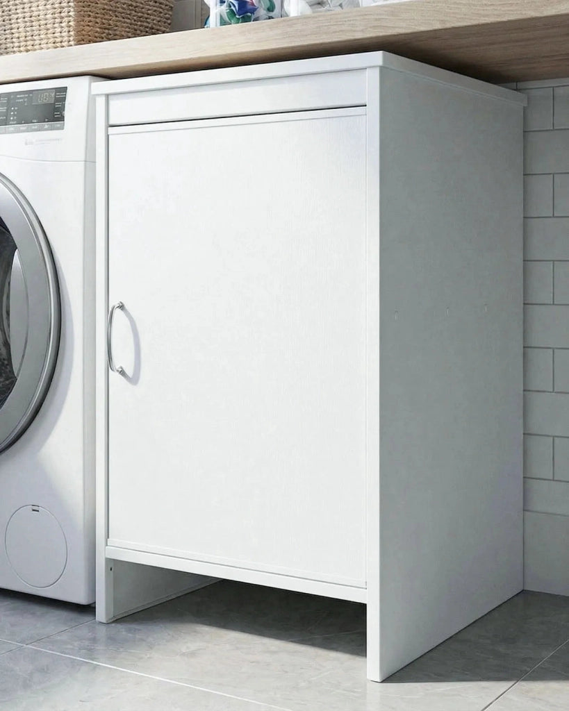 Base Lavanderia NEXA BASE 45 – Mobile in PVC con Ripiano Interno – 45x50x85 cm Bianco_