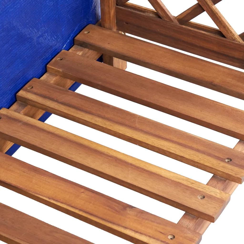Rimessa per Legna da Ardere 105x38x115 cm in Massello di Acacia 46566