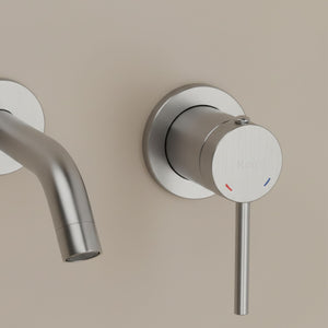 Rubinetto Da Parete Rea Clif Brush Nickle