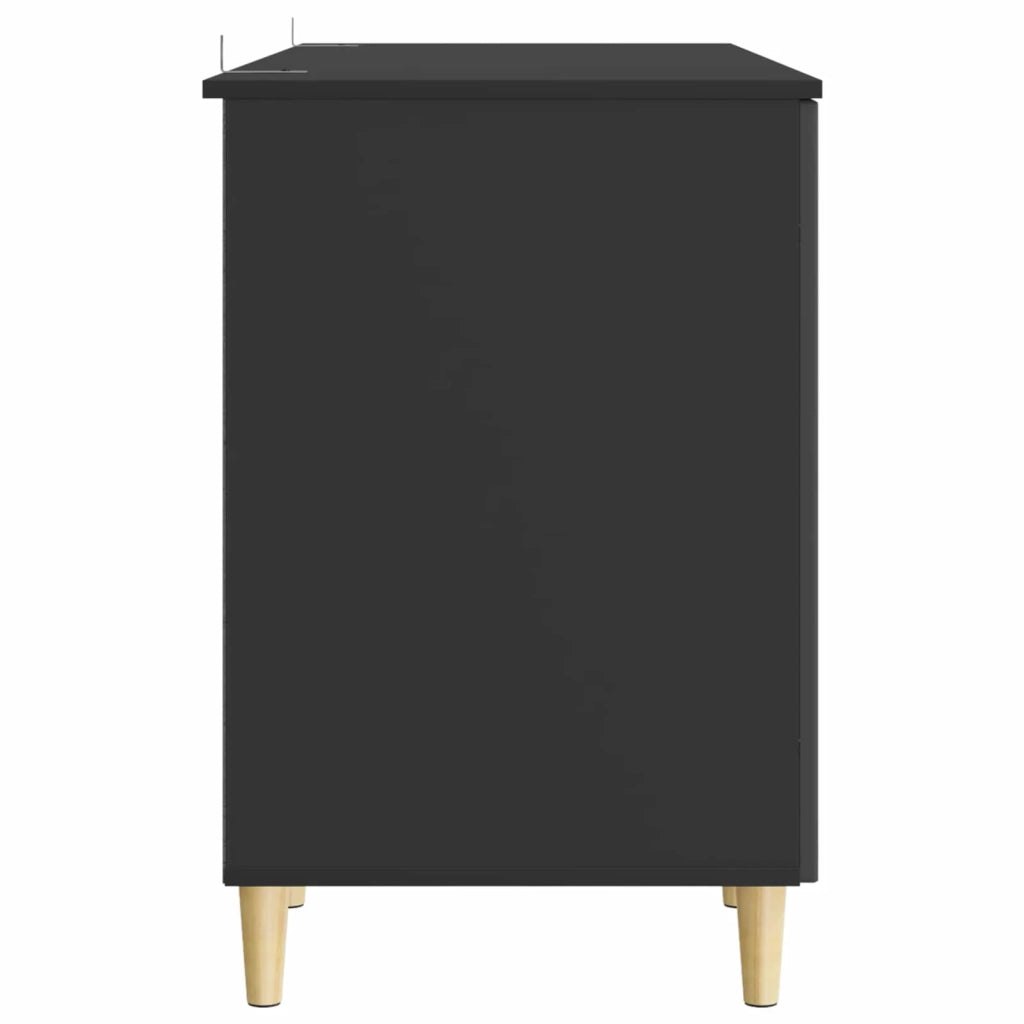 Scrivania Nero 142,5 x 50 x 75 cm Legno ingegnerizzato 3414595