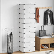 Scarpiera Modulare a 10 Scomparti Bianca cod mxl 50848