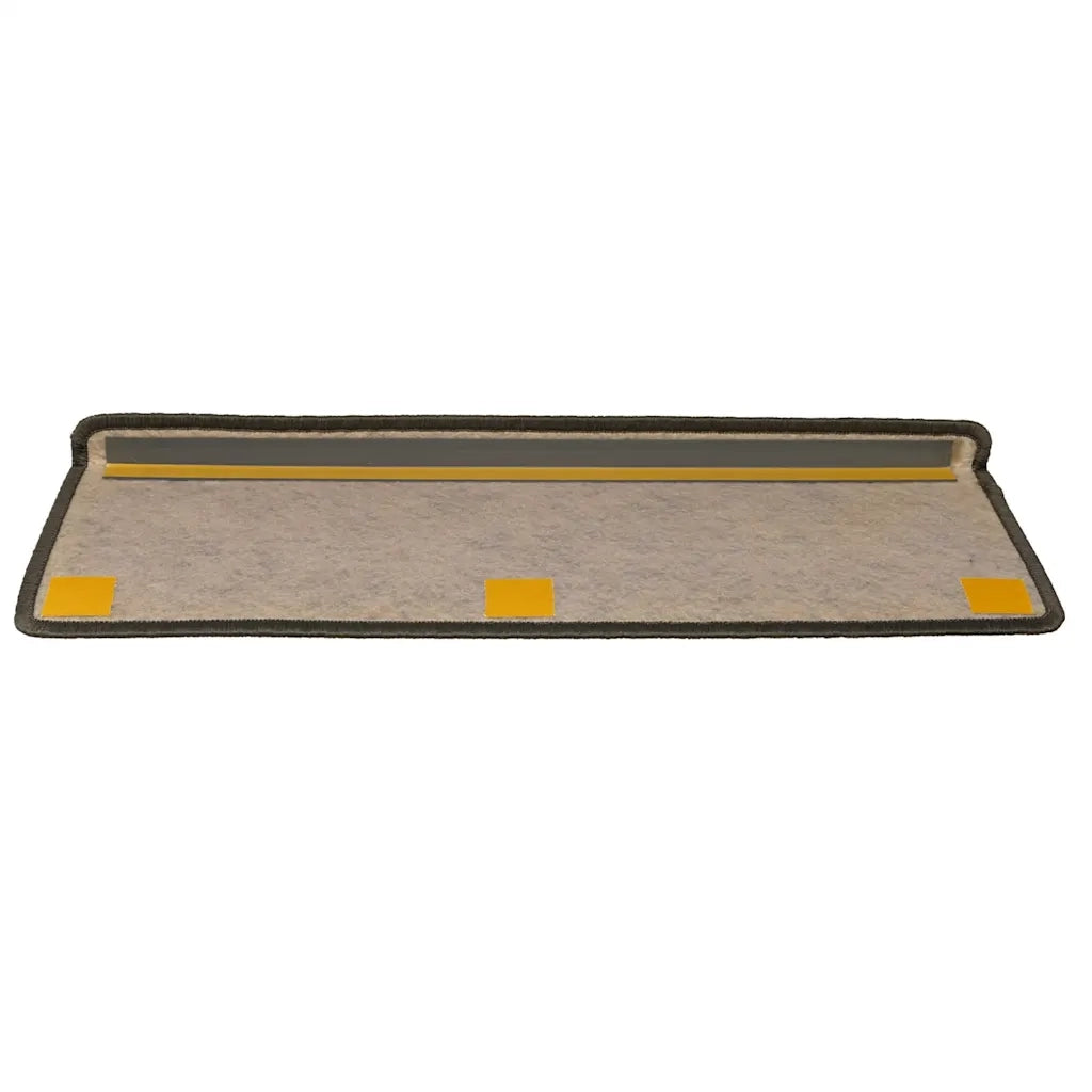 Tappeti Adesivi per Scale Sisal 30pz 65x21x4cm Grigio e Beige 3365884
