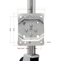 Servotimone con ruota 540 kg Ruotino per carrello appendice con staffa di montaggio