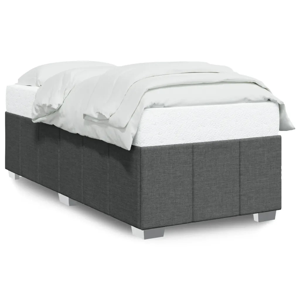 Giroletto senza Materasso Grigio Scuro 80x200 cm Tessuto