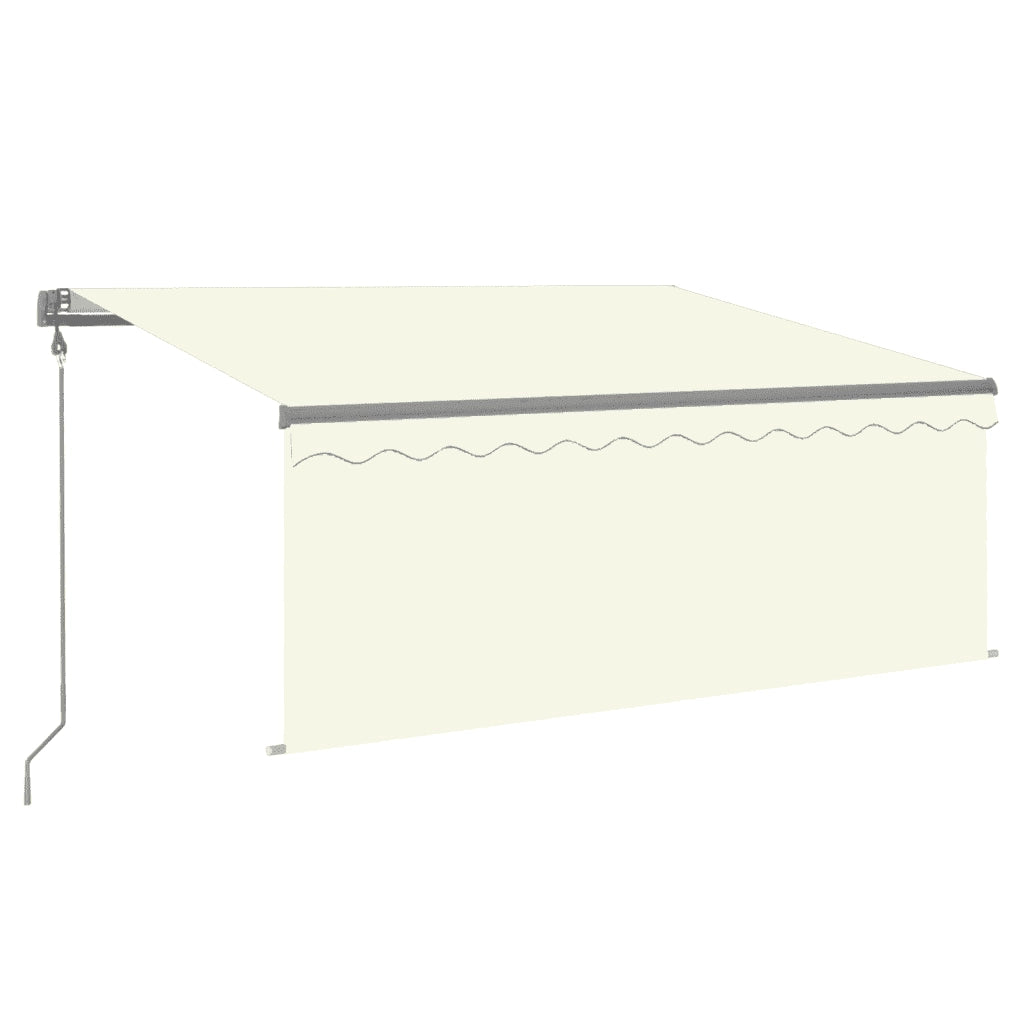 Tenda Automatica con Parasole LED e Sensore Vento 3x2,5m Crema   cod mxl 57614