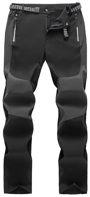 Vestito da campeggio per uomo, esterno, leggero, pantaloni da lavoro, impermeabile, pantaloni con stoffa elastica, pantaloni da carico, uomo, sport, escursioni in montagna, pantaloni da pesca con tasca con cerniera