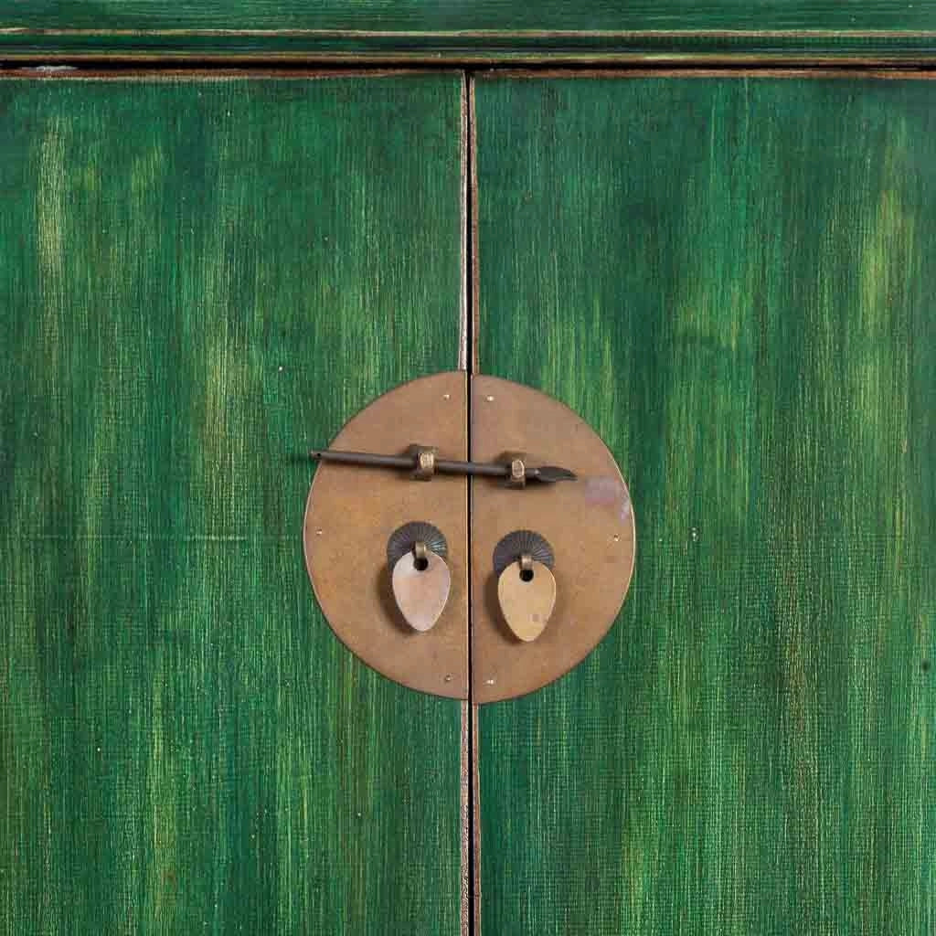 Armadio in legno verde 80x48x184h cm
