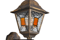 Applique da Esterno Attacco E27 in Alluminio Ruggine