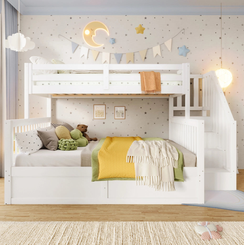 Letto a castello 90x200 e 140x200 cm con vano idraulico