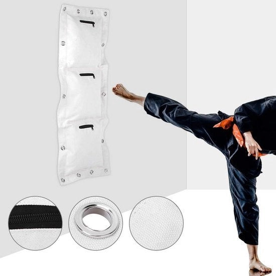Sacca di allenamento per Wing Chun e Sanda - Sacca in pelle per studenti di Kung Fu - Allenamento Sanda - Tripla sacca