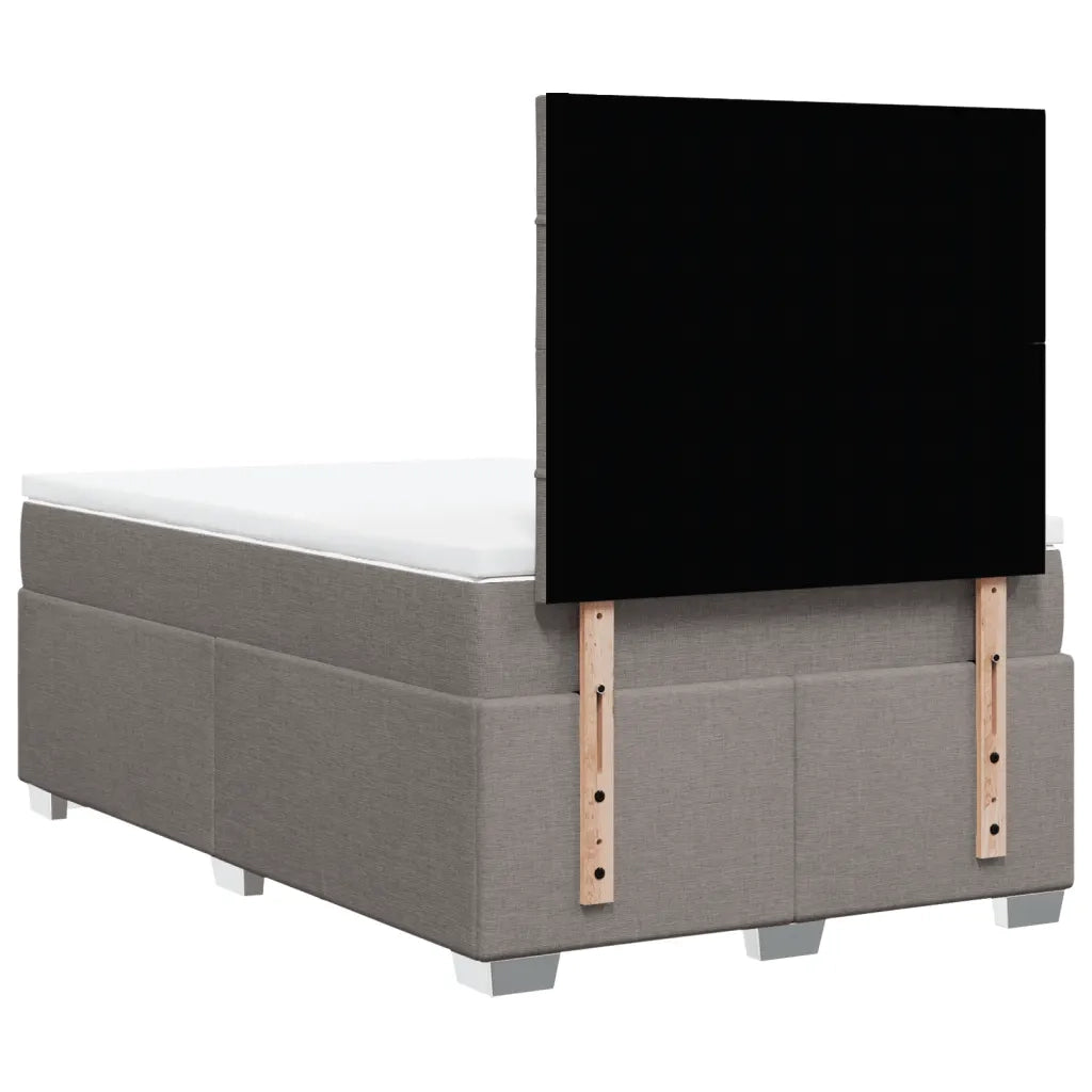 Giroletto a Molle con Materasso Tortora 120x190 cm in Tessuto 3290431