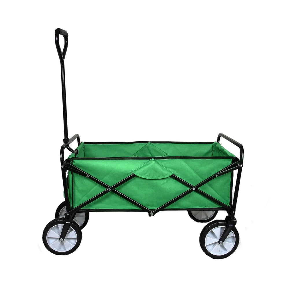 Carrello Pieghevole Fuoristrada 70kg Ruote 360° Acciaio Verde