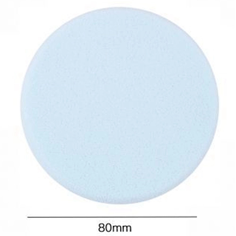 Trade Shop - 4pz Spugne Detergenti Per Pulizia Viso Make Up Dischetti Struccanti Morbidi 80mm -