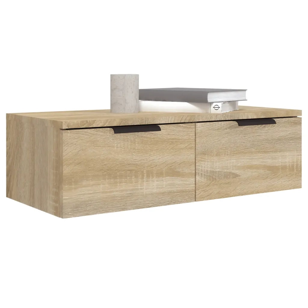 Mobili Pensili 2 pz Rovere Sonoma 68x30x20 cm Legno Multistrato 3115894