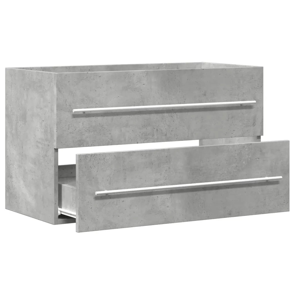 Mobile Lavabo Grigio Cemento 80x38,5x48 cm in Truciolato 856228