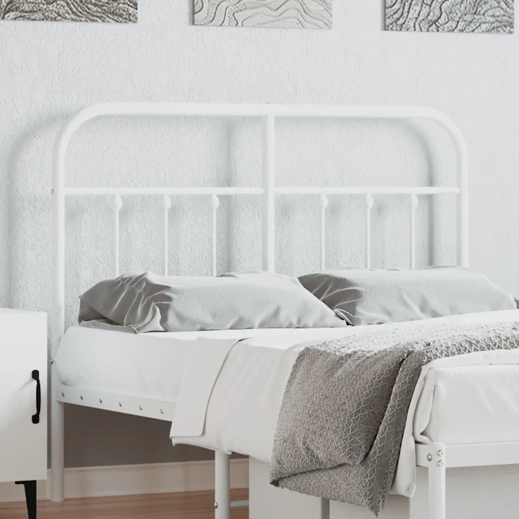 Testiera | Testata di Ricambio in Metallo Bianco 120 cm