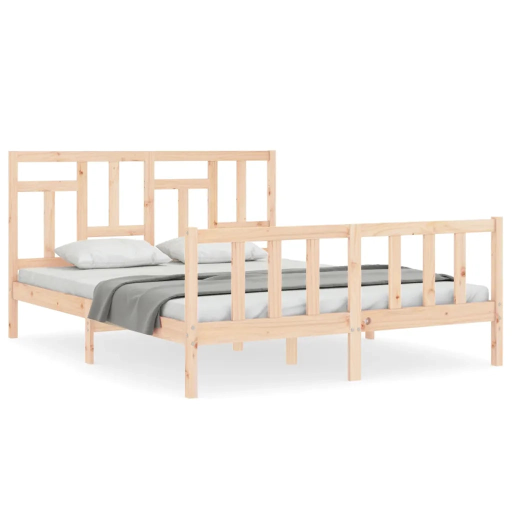 Giroletto senza Materasso 160x200 cm in Legno Massello di Pino 3193151
