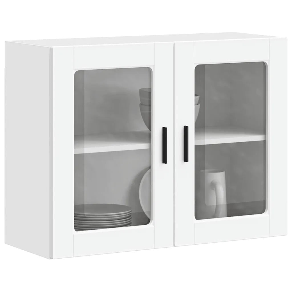 Pensile da Cucina con Porta in Vetro Porto Bianco 854087