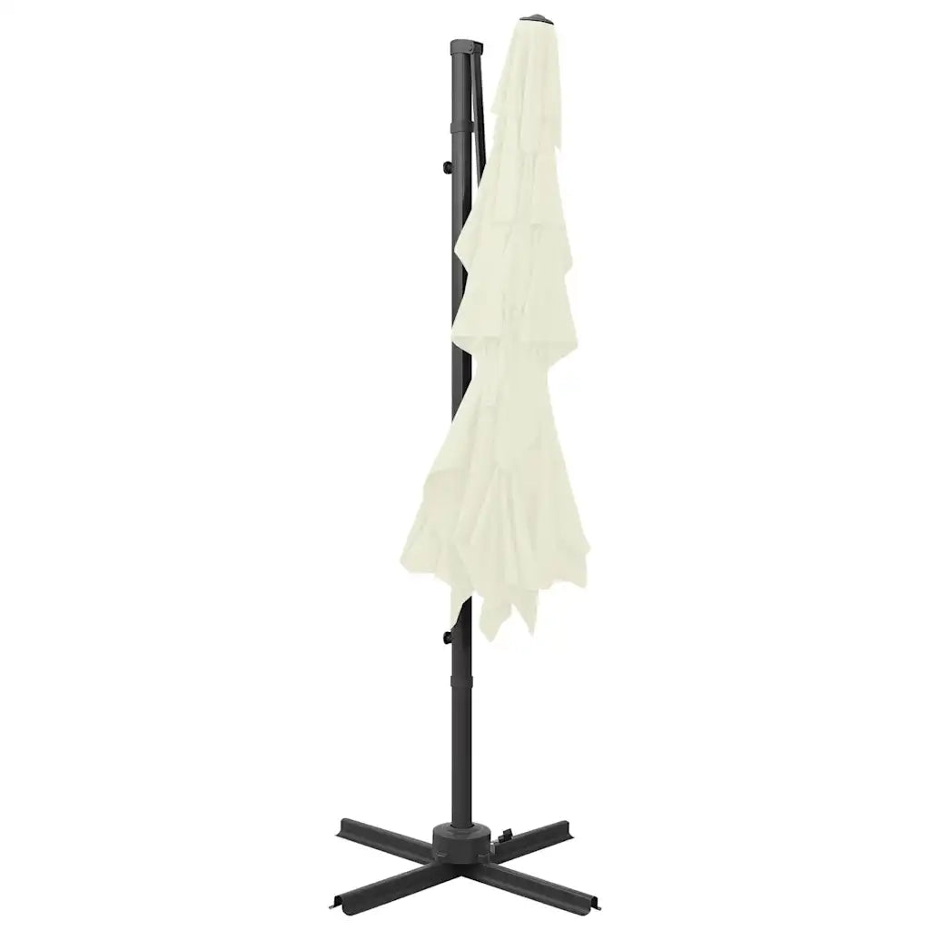 Ombrello | Parasolne a Sbalzo 4 Livelli Palo Alluminio 250x250 cm Sabbia