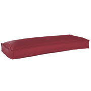 Cuscino Pallet per Panchina Rosso Vino 100x40x8 cm Tessuto Oxford