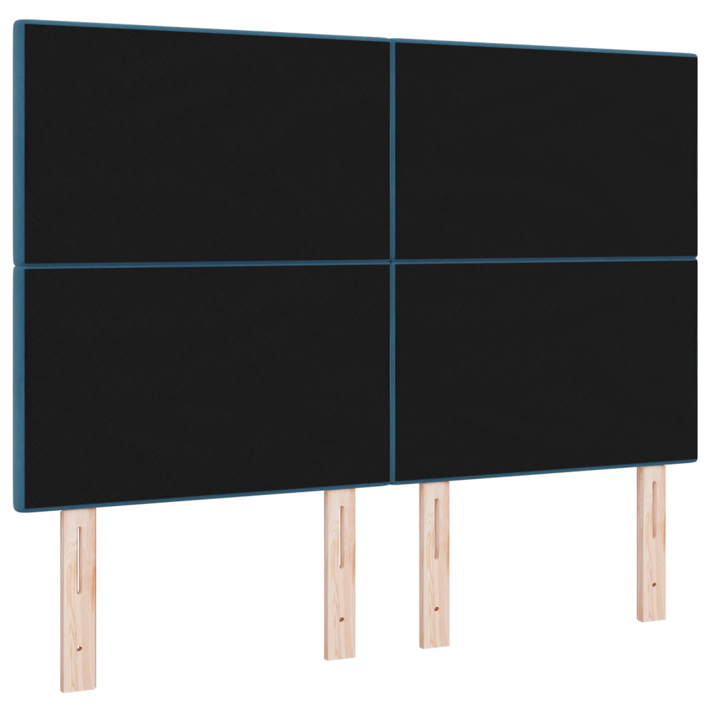 Testiera LED  Blu scuro 80 cm Velluto