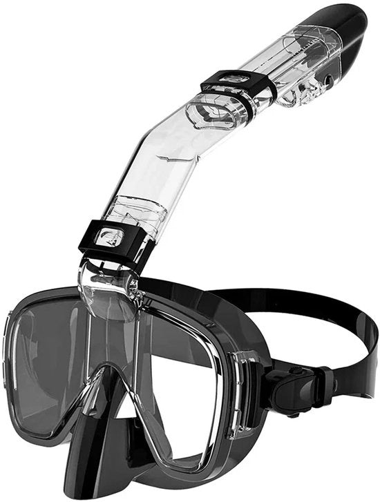 Kit di maschera da sub del tipo opvouwbar per adulti con snorkel anti-condensazione e sistema di top full dry