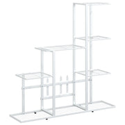 Portapiante | Sostegno per piante 94,5x25x88 cm Bianco in Metallo