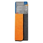 Premium Quality, panno in microfibra double-face - 40x40 cm - Grigio/Arancio