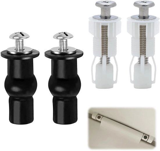 Set di fissaggio per sedile di toilette 4 in 1, set di fissaggio per sedile di toilette, parti di ricambio soft close retrofit, fissaggio per coperchio di toilette e coperchio di toilette fisso, set di viti per materiali di fissaggio