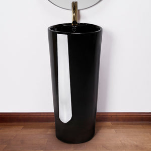 Lavabo Monolitico Rea Blanka Black