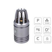 Mini Lampada Germicida UVC Disinfezione Sanificazione Per Auto Furgone Camper Ricaricabile Colore Grigio