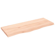 Ripiano a Parete 100x40x(2-4) cm Massello Rovere Non Trattatocod mxl 103181