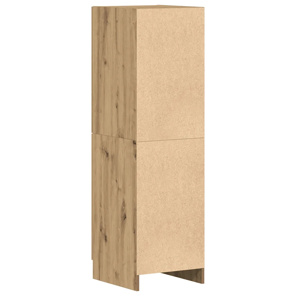 Mobile da cucina multifunzionale in legno composito con vani portaoggetti stabili 38 x 41,5 x 131,5 cm legno di rovere lavorato a mano 02_0051309