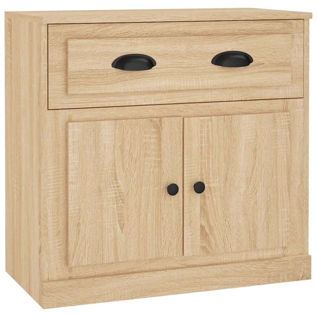vidaXL Credenze 2 pz Rovere Sonoma in Legno Multistrato