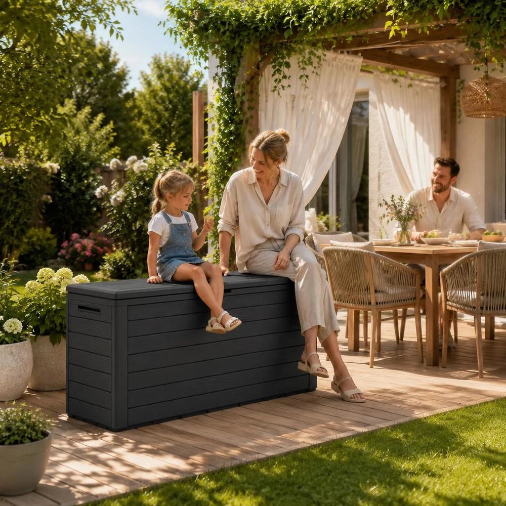 Garden Box Anthracite 116x44x55 Cm