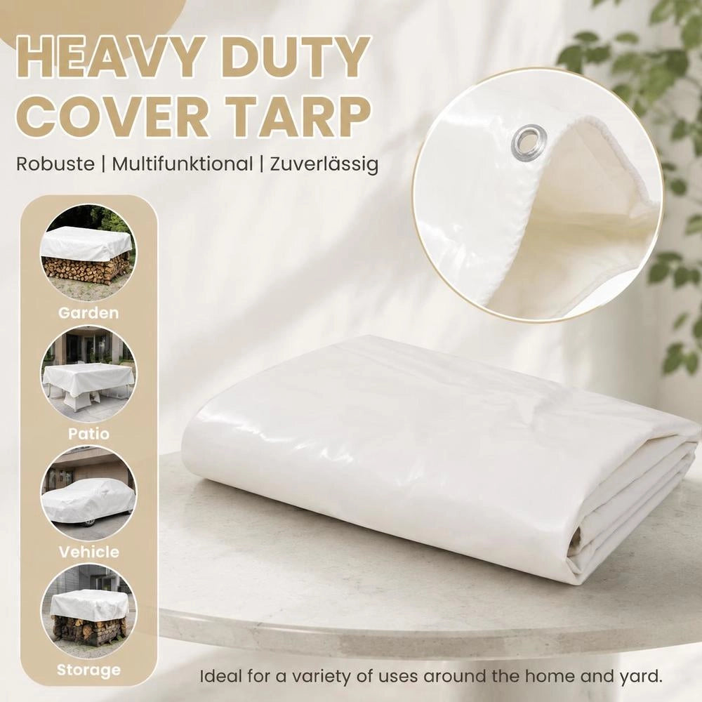 Tarpaulin 650 G/square Meter 3x4 M White