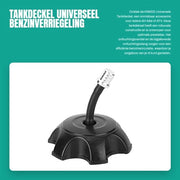 Solidchoice- Tankdop met Ventilatie - Tankdop voor Dirt Bike/ATV - Geschikt voor CRF50/CRF70/KLX - Kunststof - Zwart/Zilver - Bescherming tegen Stof/Sand - Tankdeksel