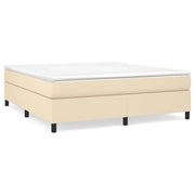 Letto matrimoniale | Letto per adulti | Struttura Letto a Rete a Molle Crema 180x200 cm in Tessuto