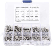 300 pezzi di viti a stella interna a 6 facce in acciaio inossidabile 304, set da combinazione con contenitore in plastica, lunga durata.
