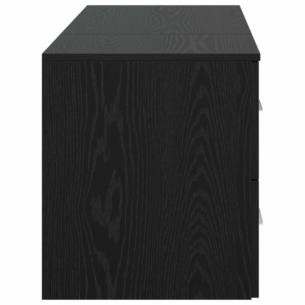Set di mobili per il bagno 2 pz Rovere Nero 3404017