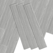 Pavimento in PVC autoadesivo 36 pezzi bianco eichen 91,5×15,2 cm