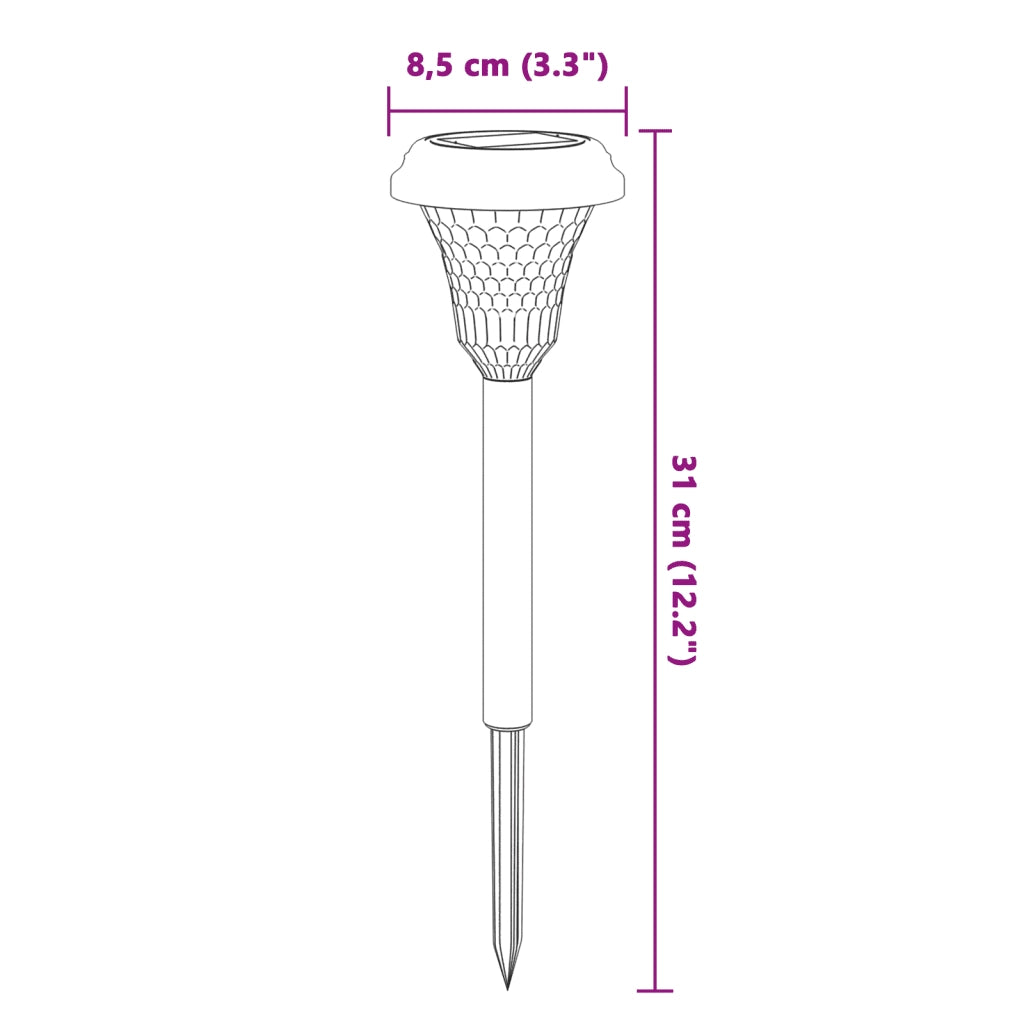 Luci Solari per Percorsi con Picchetti 12 pz Bianche CFW2674169