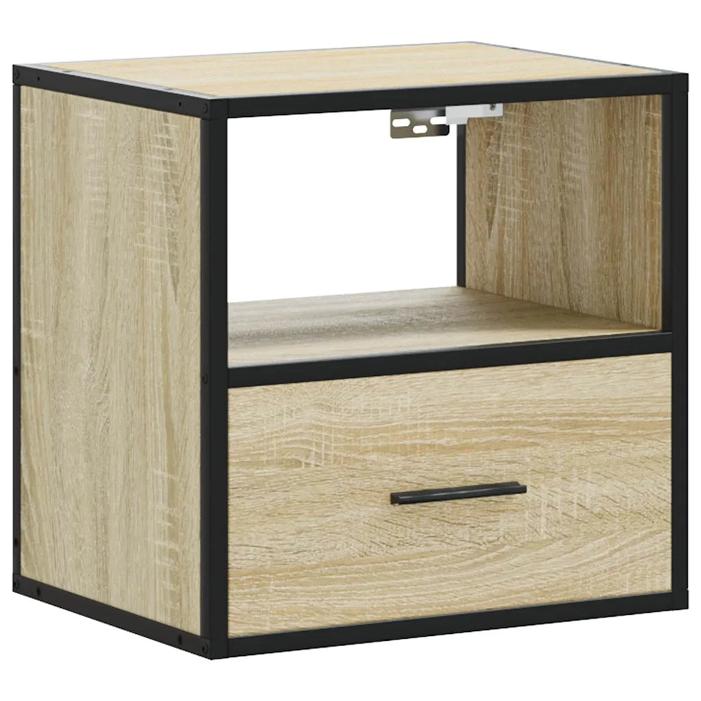 Comodini a Muro 2 pz Rovere Sonoma 40x31x39,5 cm 848737
