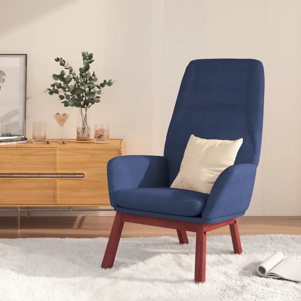 Sedia Relax Blu in Tessuto 341387