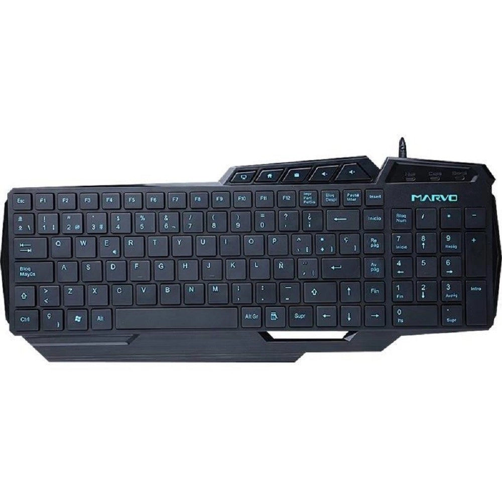 Trade Shop - Marvo Scorpion K326 Tastiera Gaming Con Cavo Usb Pc Videogames Tasti Keyboard -