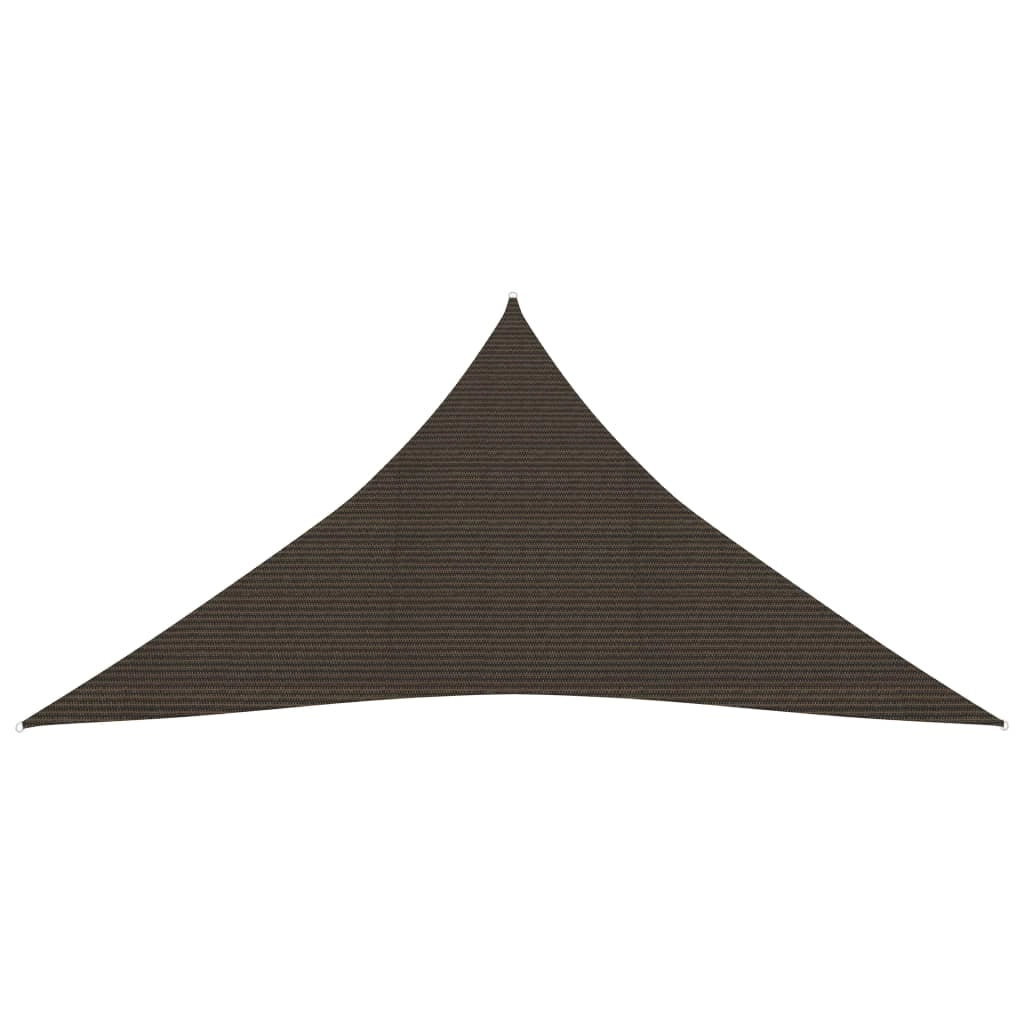Vela ombreggiante 160 g/m² marrone 5 x 7 x 7 m HDPE 02_0009176