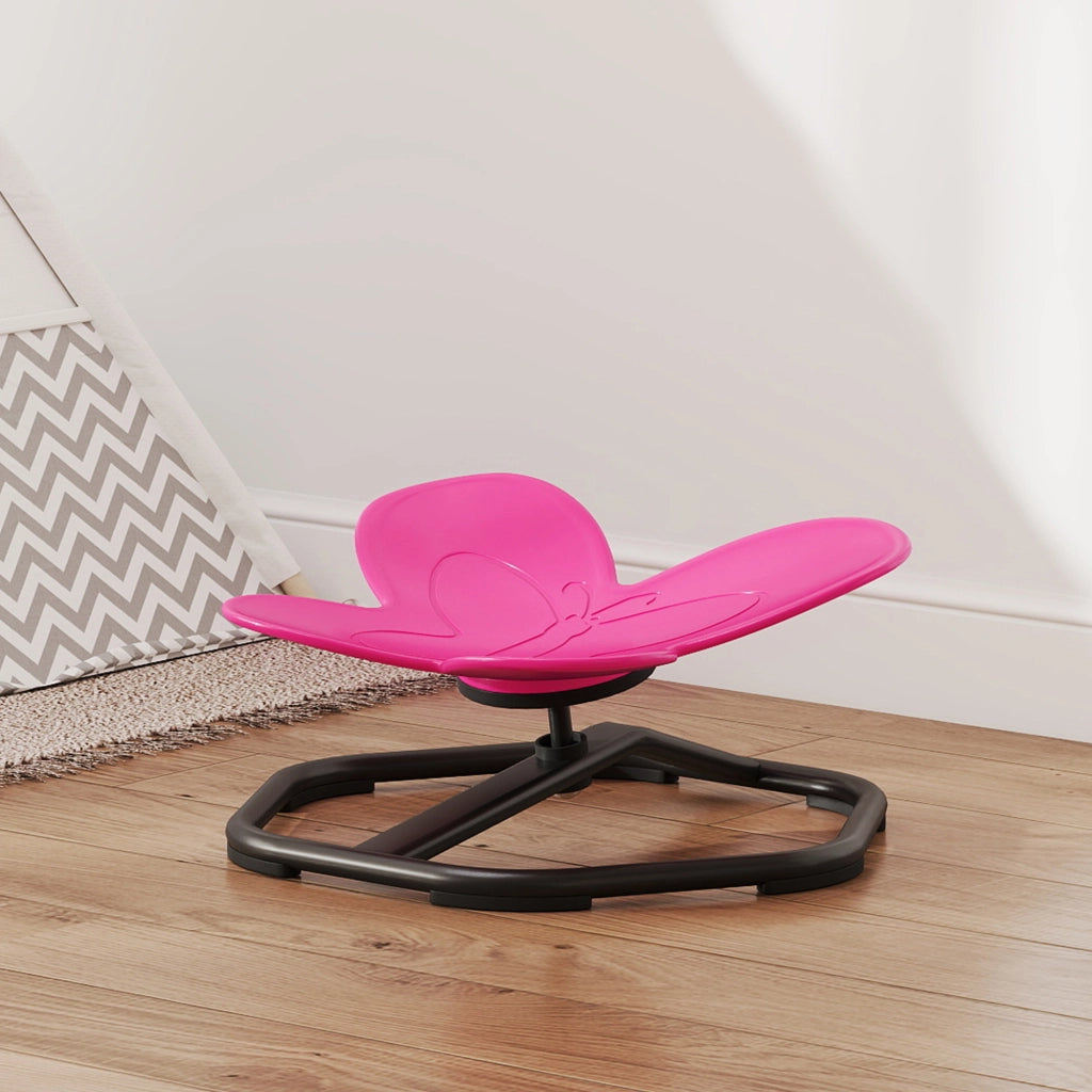 Sedia Girevole per Bambini ¨C zephmum ¨C Forma Farfalla, Rosa