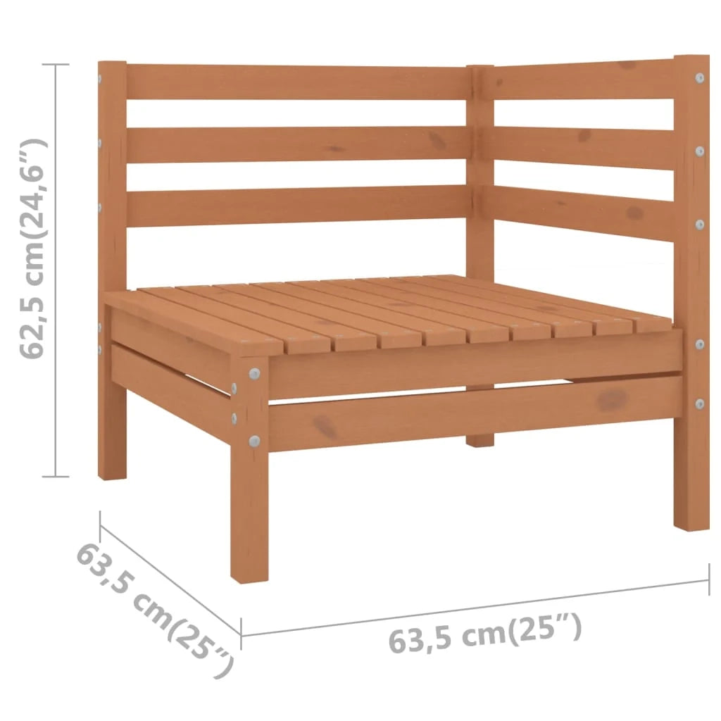 Divani angolari set da giardino 2 pezzi marrone miele legno di pino massiccio 02_0013309